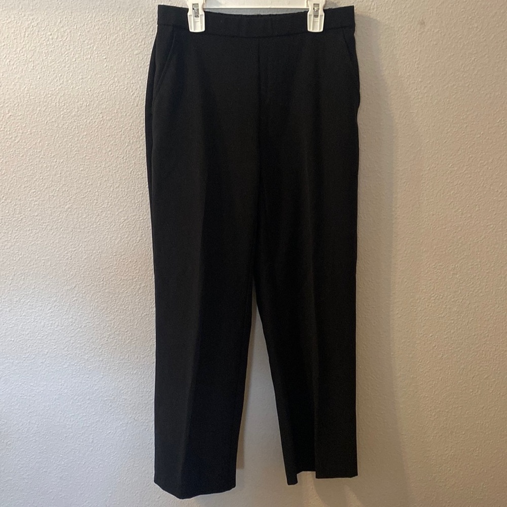 Croft & Barrow black wide leg pants size 4P